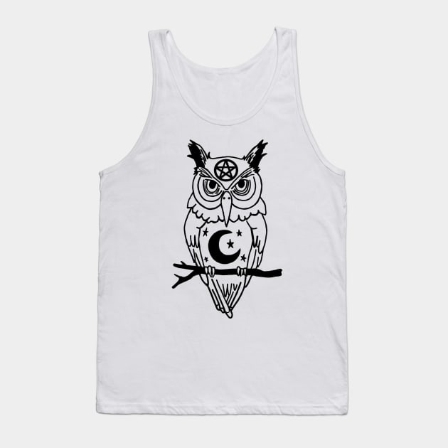 Pagan Owl Tank Top by imphavok